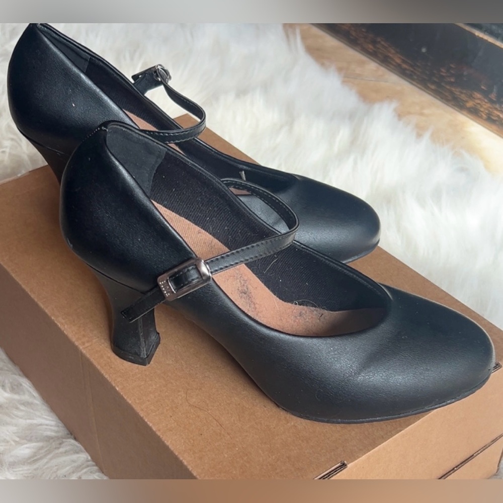 Women’s Mary Jane Dress Heels Shoes Black Size 7 1/2 - Picture 7 of 7